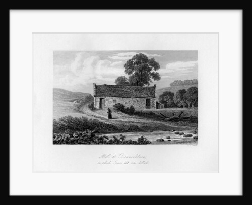 Mill at Bannockburn, in which James III of Scotland was killed in 1488 by C J Smith