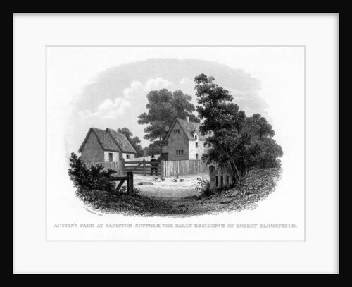 Austin's Farm at Sapiston, Suffolk, the early residence of Robert Bloomfield by G Harrison