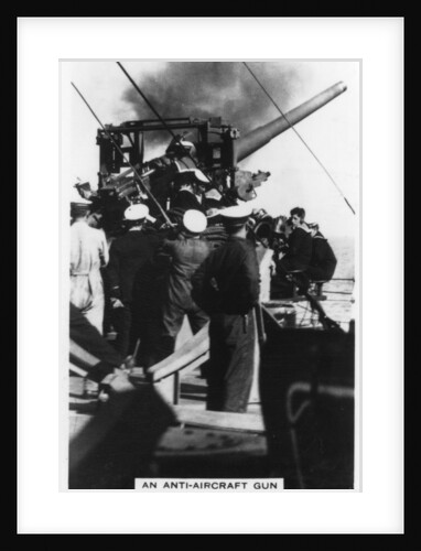 An anti-aircraft gun on board HMS Nelson by Anonymous