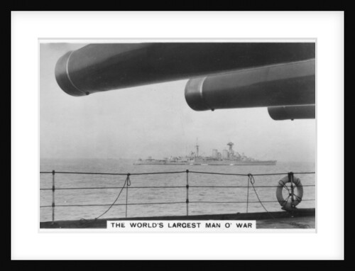 Battlecruiser HMS Hood, seen from HMS Nelson by Anonymous