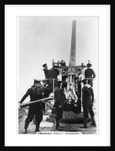 Training naval gunners, Whale Island, Portsmouth, Hampshire by Anonymous