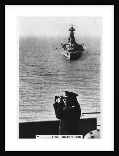Battlecruiser HMS Hood during spring exercises by Anonymous