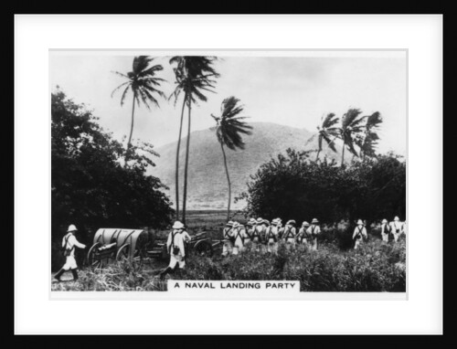 A navy landing party, St Kitts, West indies by Anonymous