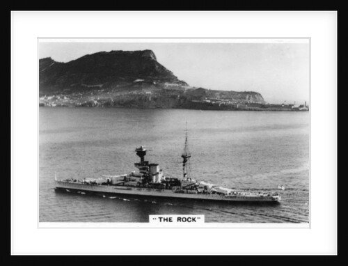 Battleship HMS Revenge off Gilbralter by Anonymous