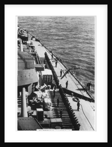 HMS Nelson entering harbour at Portsmouth by Anonymous