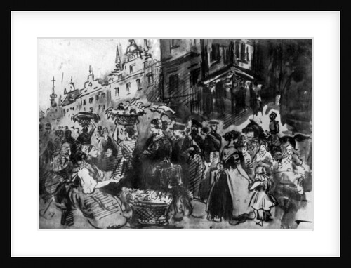 A Street in Alsace by Constantin Guys