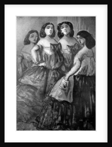 Four Girls by Constantin Guys