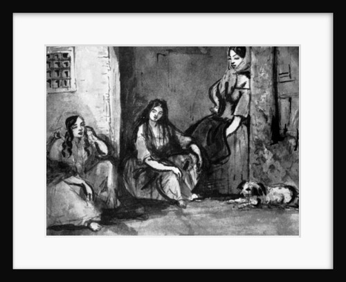 On the Door-step by Constantin Guys