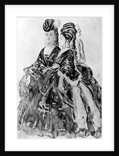 Two Ladies by Constantin Guys