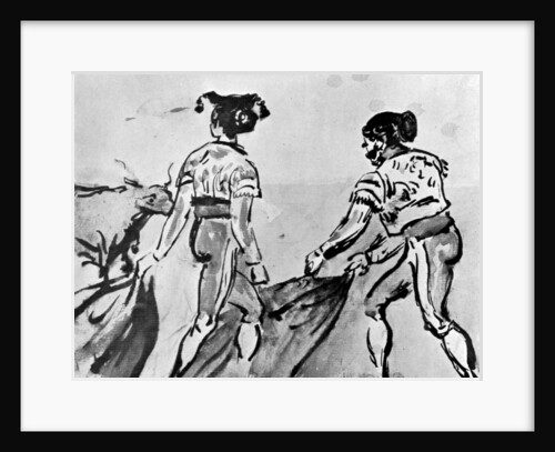 The Bull Fight by Constantin Guys