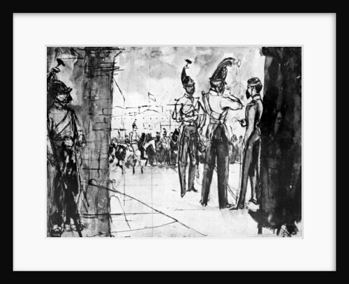 Group of Soldiers by Constantin Guys