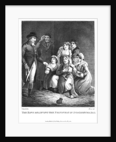 The king relieving the prisoners in Dorchester jail by Cooper