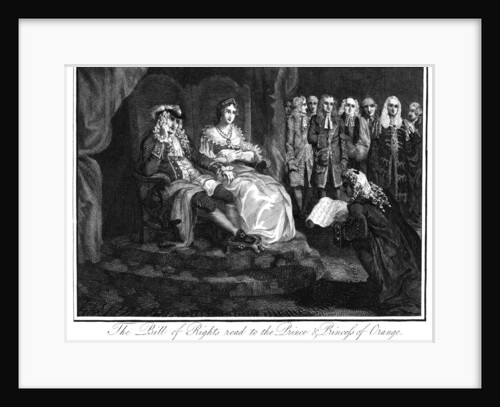 The Bill of Rights read to the Prince and Princess of Orange by Anonymous