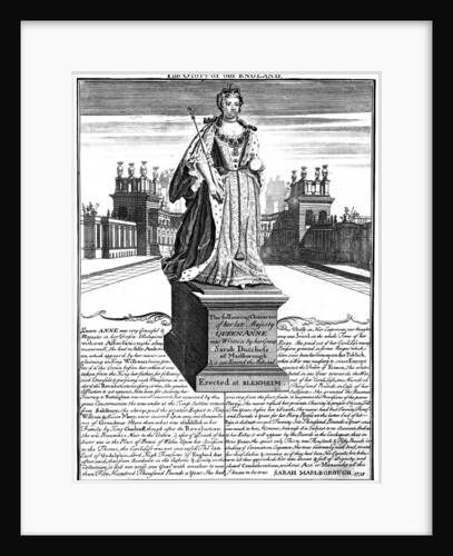 Statue of Queen Anne (1665-1714), Blenheim Palace, Oxfordshire by Anonymous