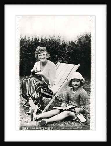 Gladys Cooper (1888-1971), English actress, with her daughter Joan by Sport & General