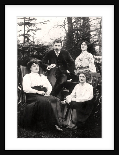 Zena (1887-1975) and Phyllis Dare (1890-1975), English actresses, with their parents by Foulsham and Banfield