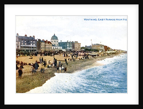 East Parade from the pier, Worthing, Sussex by Anonymous