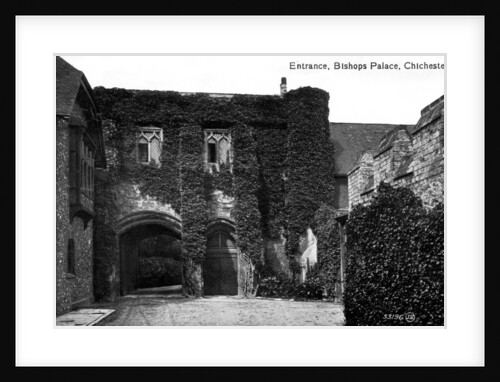 Entrance to the Bishop's Palace, Chichester, Sussex by Anonymous