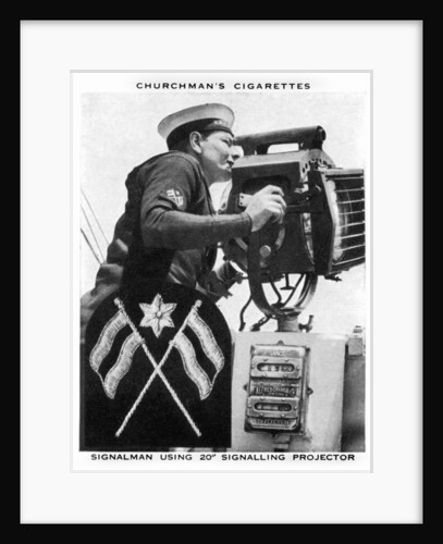Signalman using 20 Signalling Projector by WA & AC Churchman