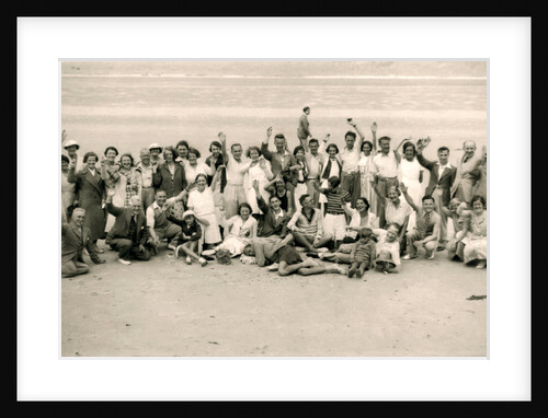 Sports day for the Gloucester Hotel party on La Publente Beach, Jersey by Anonymous