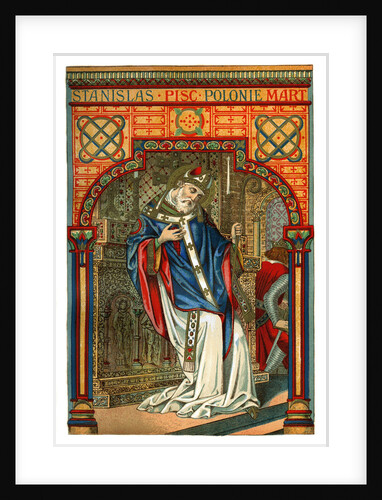 St Stanislas, 11th century Polish bishop and martyr by Anonymous