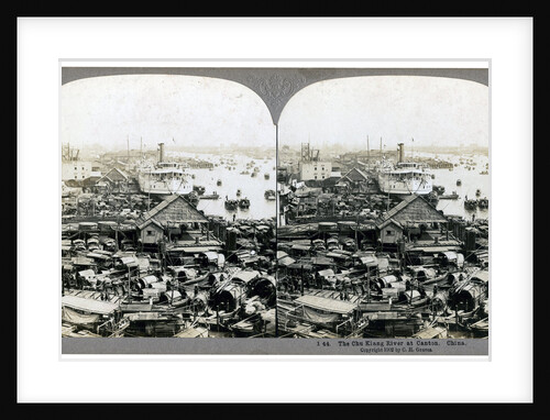 The Pearl River (Zhu Jiang) at Canton (Guangzhou), China by CH Graves