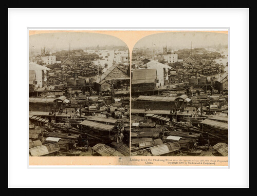 Looking down the Pearl River (Zhu Jiang) at Canton (Guangzhou), China by Underwood & Underwood