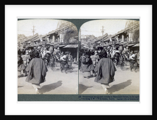 Batsumati street, Yokohama, Japan by Underwood & Underwood