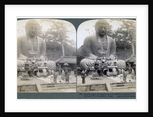 Great bronze Buddha, Kamakura, Japan by Underwood & Underwood