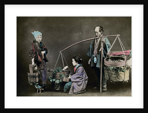 Vegetable pedlar, Japan by Felice Beato