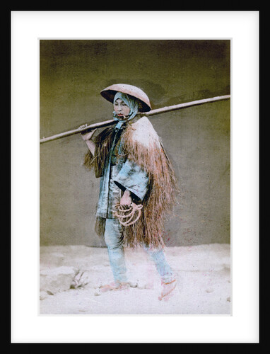 Coolie in winter dress, Japan by Felice Beato