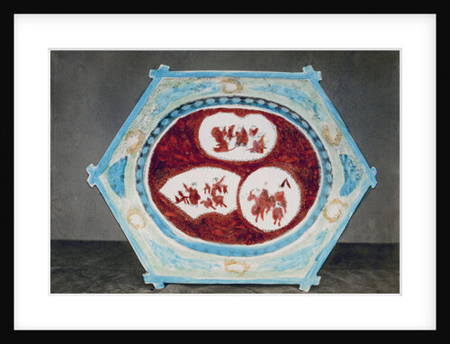 Kaga or Kutani plate by Baron Raimund von Stillfried
