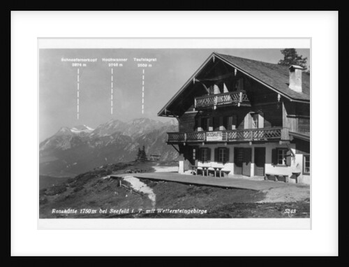 Rosshutte and the Wettersteingebirge mountains, near Seefeld, Austria by Anonymous