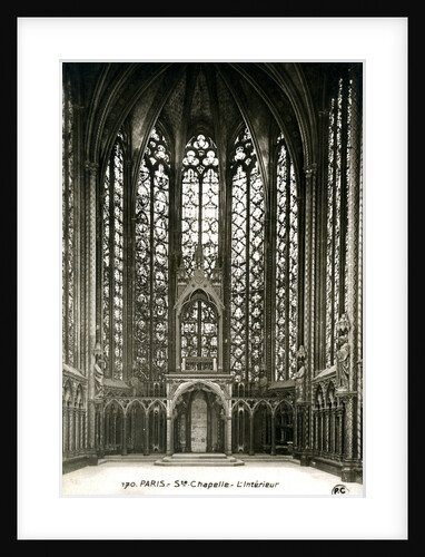 A chapel interior, Paris, France by Anonymous