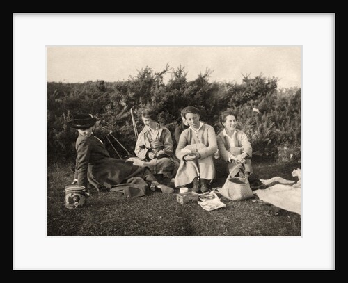 Women enjoying a picnic by Anonymous