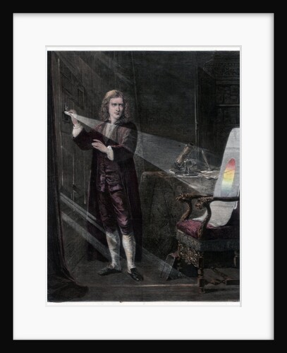 Newton investigating light by William Mouat Loudan