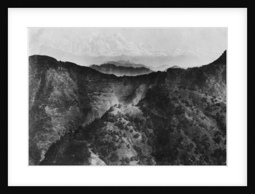 Snow on the Himalayas, taken from Chakrata by Anonymous