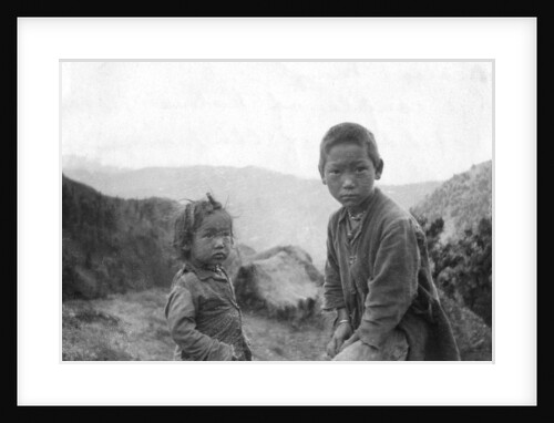 Hill tribe children, Chakrata by Anonymous