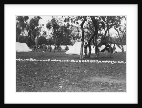 British army encampment by the Yamuna river, India by Anonymous