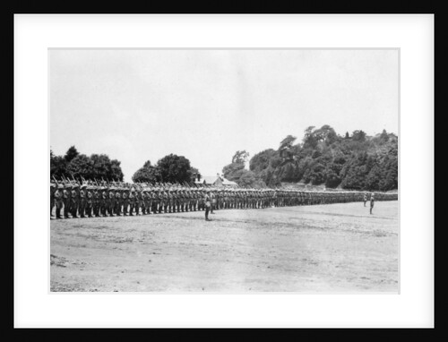 5th Battalion East Surrey regiment on parade, Chakrata by Anonymous
