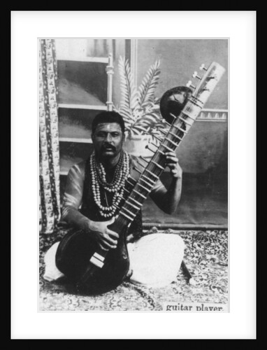 Sitar player, India by Anonymous