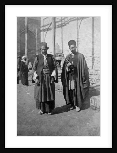 Persian pilgrims outside Kazimain mosque, Iraq by Anonymous