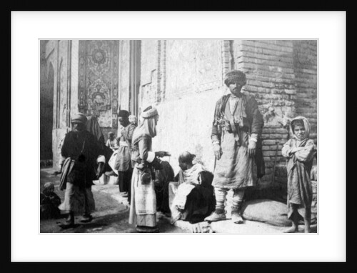 Kurdish barber, outside Kazimain mosque, Iraq by Anonymous