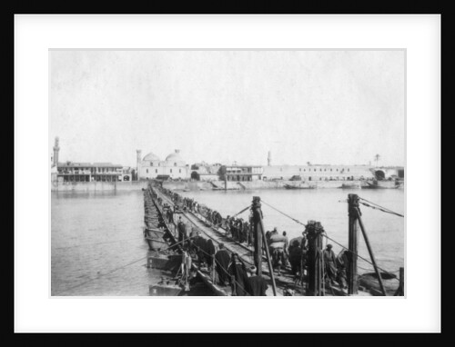 Kotah boat bridge, Baghdad, Iraq by Anonymous