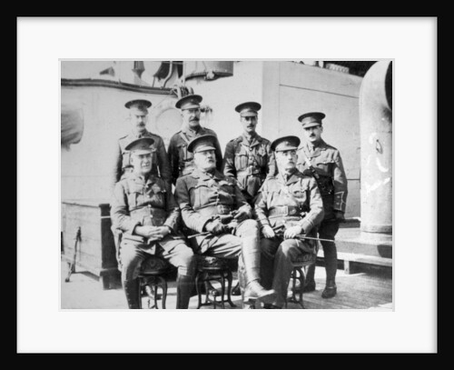 British officers on prison ship 'Royal Edward' moored just off Southend, November 1914 by Anonymous