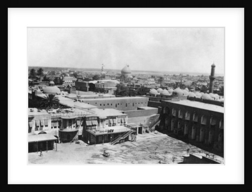 View of Baghdad from a block tower, 31st British general hospital, Mesopotamia, WWI by Anonymous