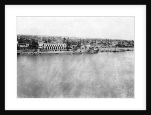 The Tigris River from the 31st British general hospital, Baghdad, Mesopotamia, WWI by Anonymous
