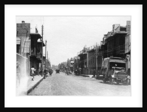 New Street, Baghdad, Mesopotamia, WWI by Anonymous