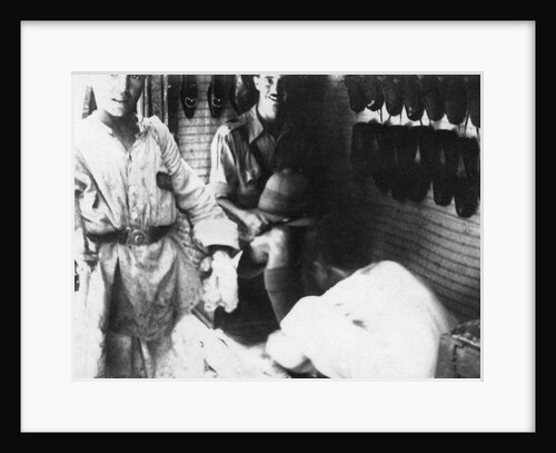 A British officer in a shoe shop, Baghdad, Mesopotamia, WWI by Anonymous