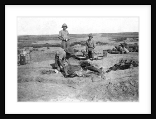 British army C company cooking, Mesopotamia, WWI by Anonymous